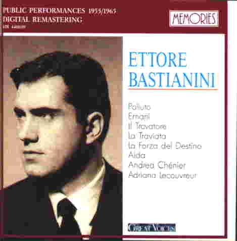 Ettore Bastianini: The Web Page, His Recordings